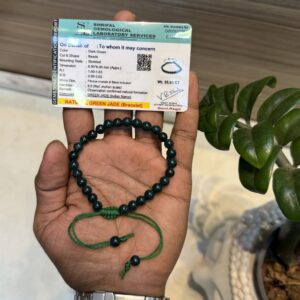 Jade Natural healing stone with Thread Bracelet - 6mm