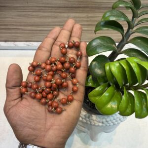 Red Jasper Stone mala with Impon 8mm