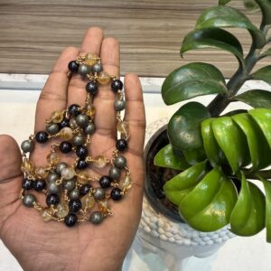 Thripple protection Stone Mala with Impon 8mm | 54 beads