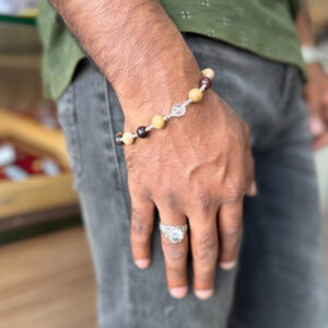 Multistone bracelet with Silver