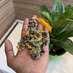 Money Meganet Mala 8mm | Healing Stone | 72 beads |