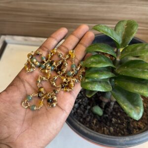 Money Meganet Mala with Impon 6mm | Healing Stone | 54 beads |