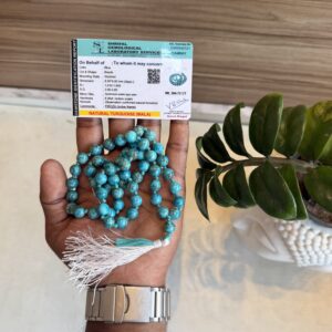 Turquoise Mala with Thread 8mm | 54 beads |