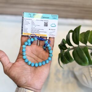 Turquoise Bracelet with Thread 8mm